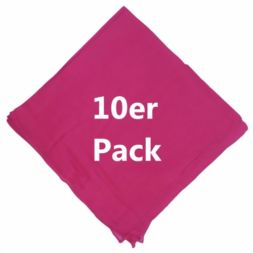 Bild von 10 Nickitücher pink uni Baumwolle Bandana