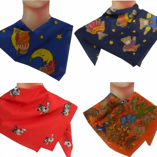 Bild von Kindertücher Bandana 4er Set Baumwolle 50x50cm