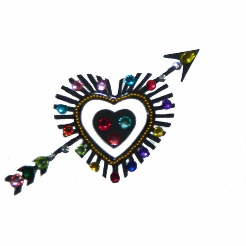 Bild von Klebetattoo Herz mit Pfeil