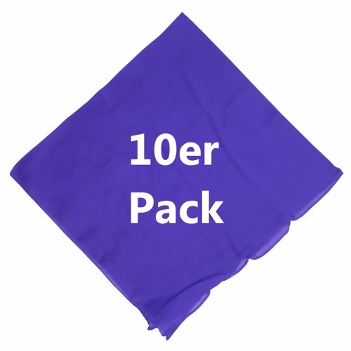 Bild von 10 Nickitücher violett uni Baumwolle Bandana